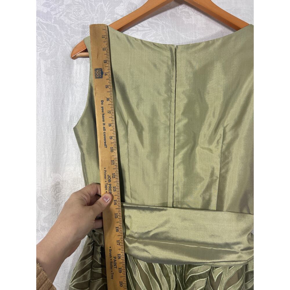 Marisa Baratelli Thai Silk Dress 6 Gold NEW Old Hollywood - Picture 9 of 11